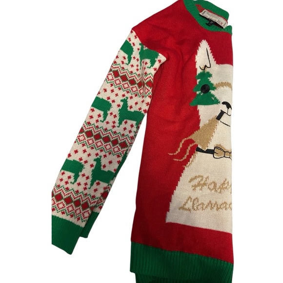 Lama Christmas sweater, size medium, super festive and cute - Picture 8 of 9